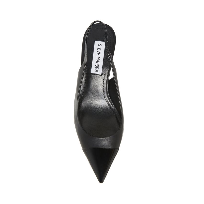 Tacones Steve Madden Kling Cuero Mujer Negras | ES OGE819